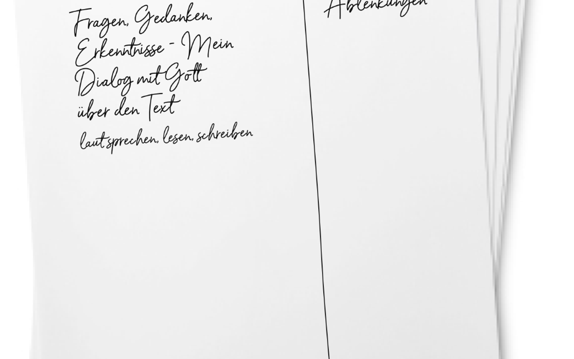 Wie das im Notizheft aussehen kann