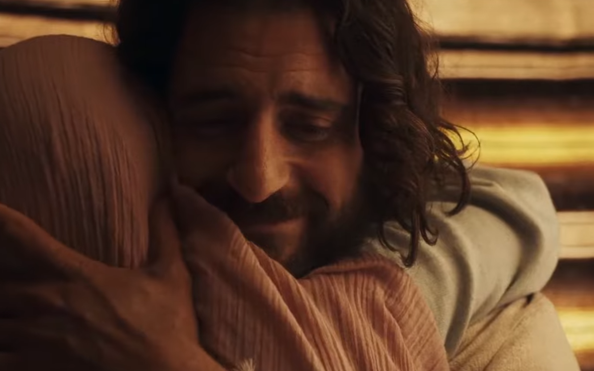 Screenshot aus The Chosen: Jesus vergibt Maria Magdalena