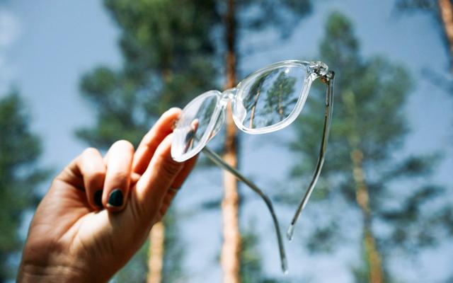 Brille in Hand