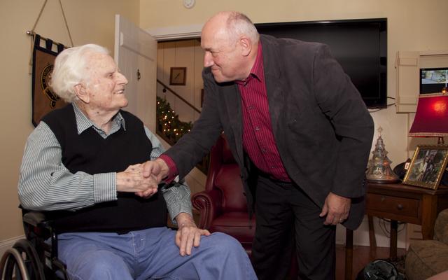 Billy Graham und Hanspeter Nüesch