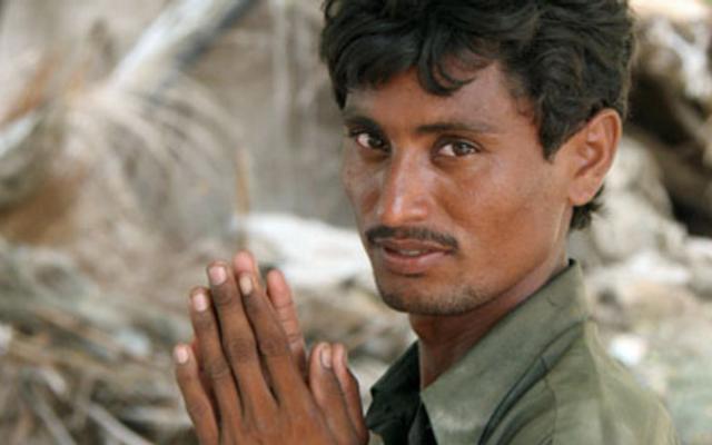Ein christlicher Mann aus Pakistan.