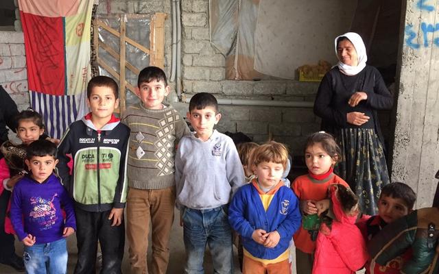 Irakisches Kinder in Flüchtlingslager