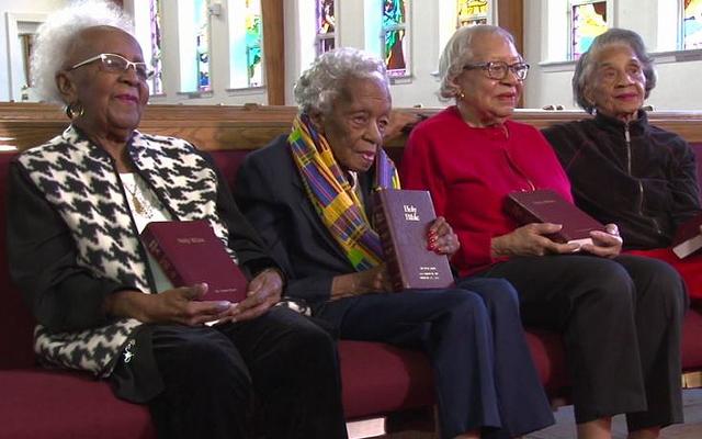 Leone Barnes, Ruth Hammett, Gladys Butler und Bernice Underwood sind seit 94 Jahren befreundet.