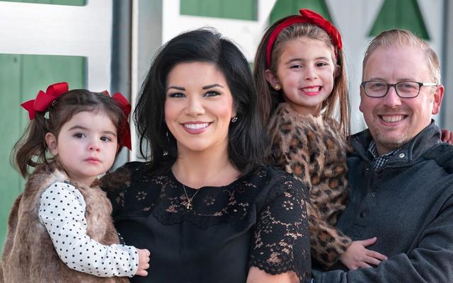 Michelle Aguilar mit ihrer Familie