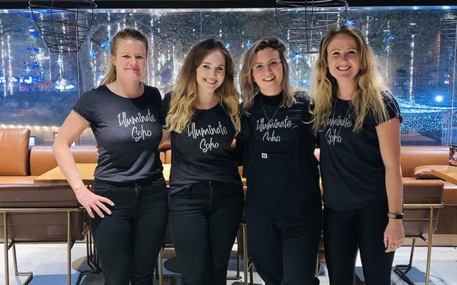 Lu Hardy (rechts aussen) und ihr Team