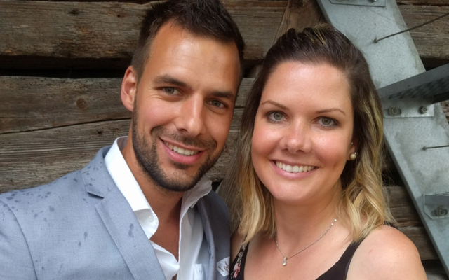 Elodie Klingelhöfer, zusammen mit ihrem Mann