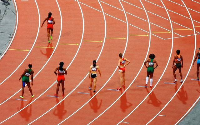 Ein Wettkampf im Sport