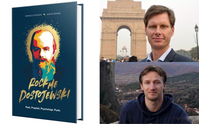 Markus Spieker (oben) und David Bühne mit ihrem Buch «Rock me, Dostojewski!»