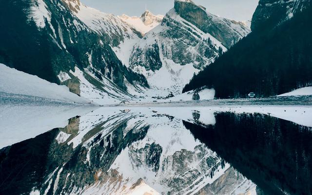 Winterlandschaft in der Schweiz