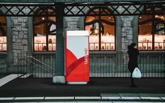 Selecta-Automat am Bahnhof