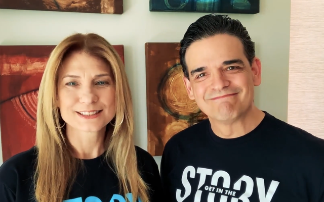 José Llamas mit seiner Frau Mara