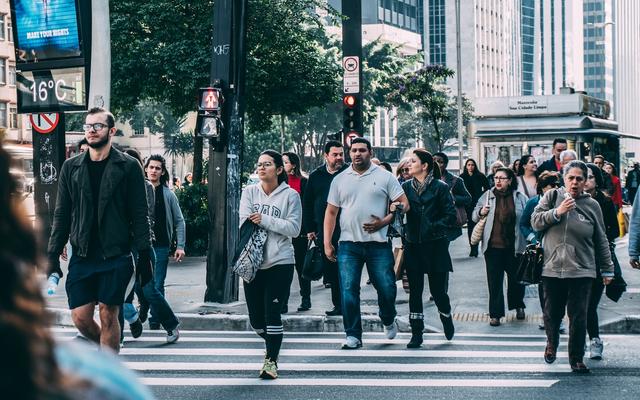 Menschen auf der Strasse