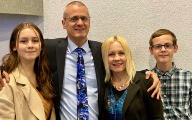 Diego Galvan mit seiner Familie