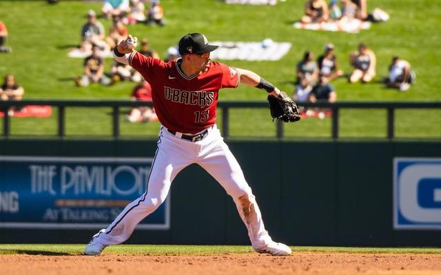 Nick Ahmed auf dem Baseball-Spielfeld