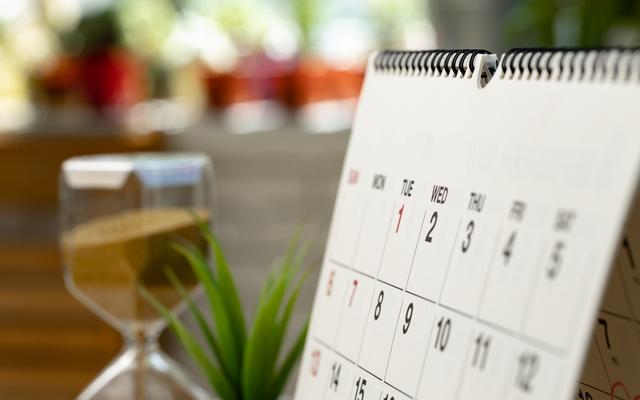 Ein Kalender ohne Termine