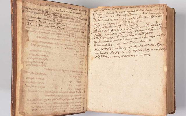 Die William Tupin Bibel im South Carolina State Museum enthält Namen zahlreicher freigelassener Sklaven