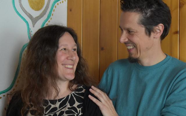 Miriam Zehr mit ihrem Ehemann Remo