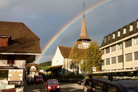 Regenbogen über Oberdiessbach
