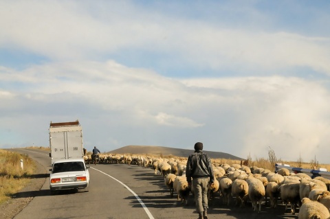 Strasse in Berg-Karabach