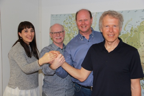 Viviane Krucker-Baud, Matthias Gfeller, Bernhard Flöck, Beat Baumann (von links nach rechts)