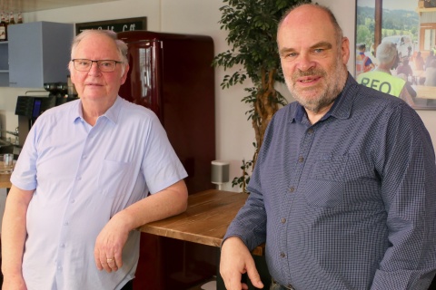 Markus Grossenbacher und Urs Dummermuth im Livenet-Talk
