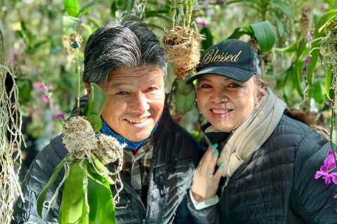 Mike Morita mit seiner Frau