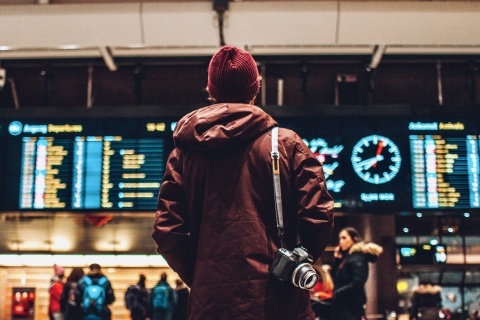 Ein Mann auf Reisen