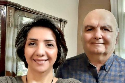 Homayoun Zhaveh und seine Frau Sara Ahmadi