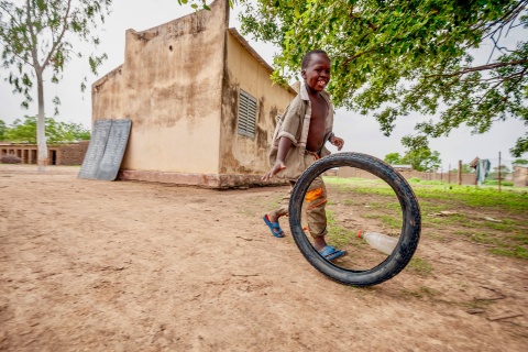 Ein Kind im Sudan