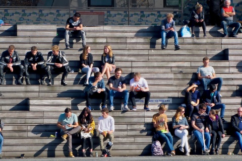 Menschenmenge in der Öffentlichkeit