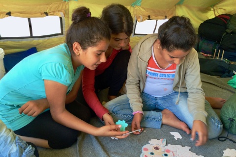 Kinder spielen im «King's Kids Camp» im Libanon
