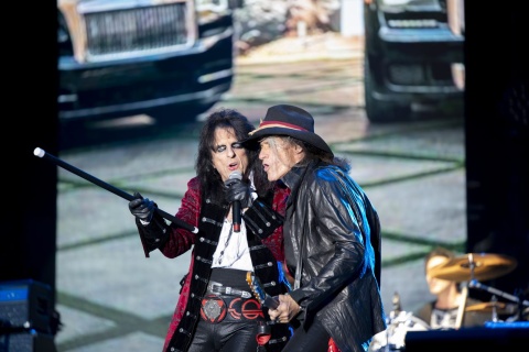 Alice Cooper mit Joe Perry