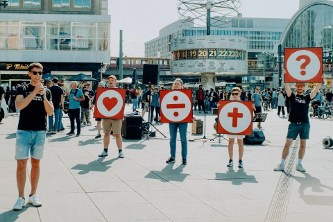 Strassenevangelisation in Berlin