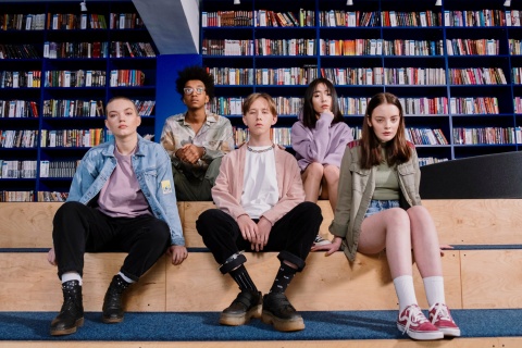 Gruppe von Jugendlichen (Gen Z)