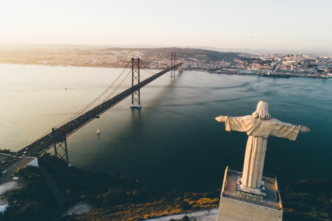 Statue «Cristo Rei» in Lissabon