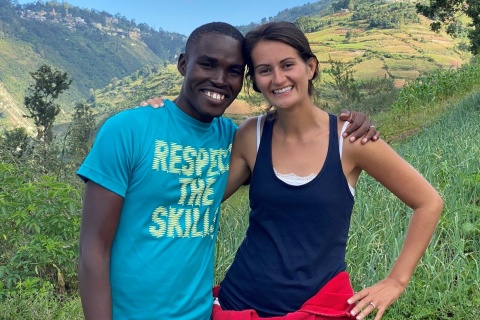 Alix Dorsainvil mit ihrem Ehemann Sandro 