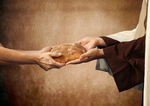 Jesus verteil das Brot des Lebens. (Symbolbild)