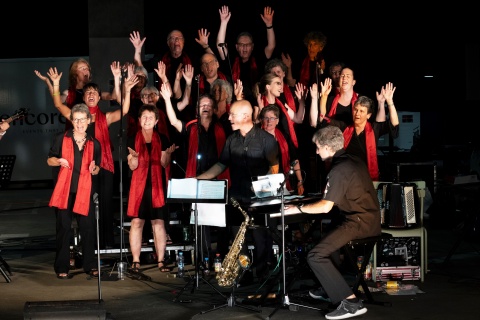 Der Gospelchor Wittenbach beim Festival