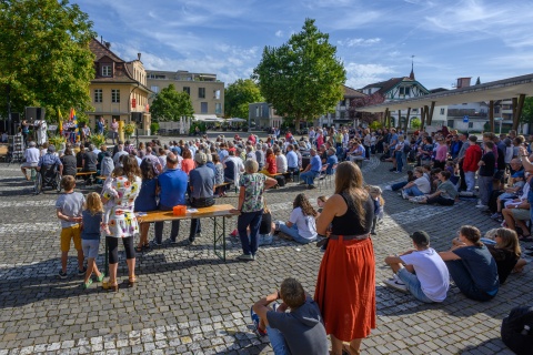 Bettagsgottesdienst in Langenthal auf dem Wuhrplatz
