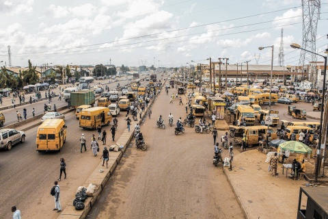 Strassenszene in Nigeria