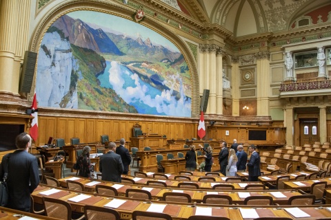 Das Bundeshaus von Innen