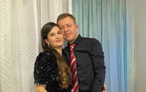 Klodian Cili mit seiner Frau Suela