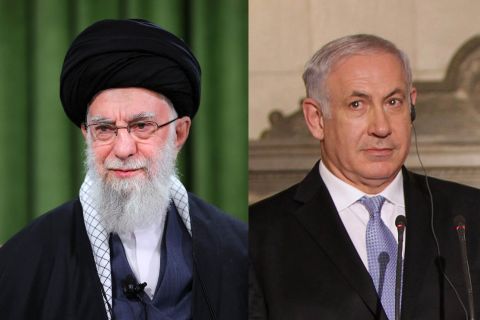 Ali Chamenei, religiöses Oberhaupt des Irans, und Benjamin Netanyahu, Ministerpräsident von Israel