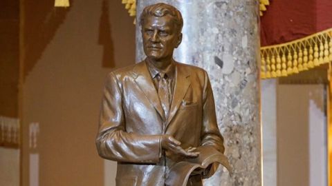 Die Billy-Graham-Statue
