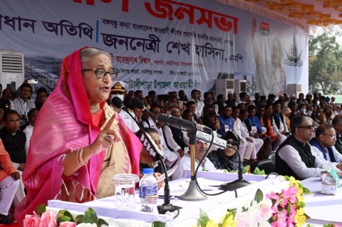 Premierministerin Sheikh Hasina Wajed äusserte sich besorgniserregend.