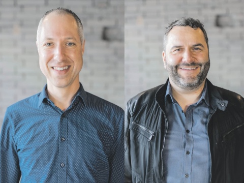 Die beiden Pastoren Matthias Stalder (links) und Samuel Truttmann