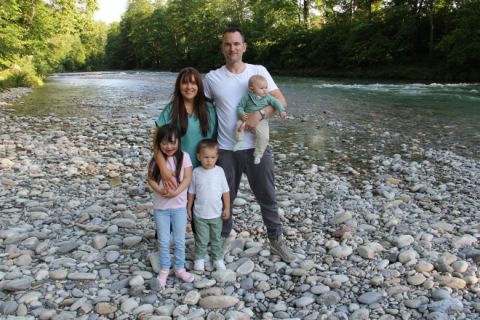 Tamara ist begeistert von ihren Kindern.