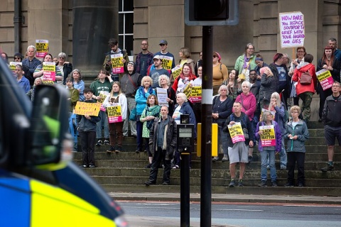 Demo gegen Rassismus in Grossbritannien