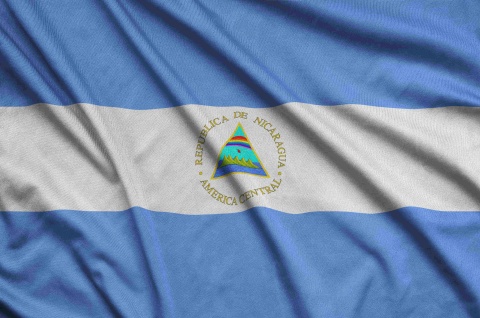 Die Flagge von Nicaragua