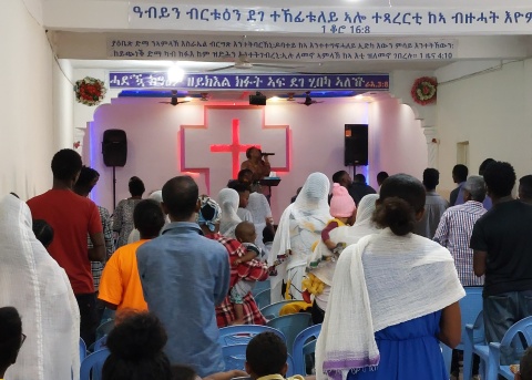 Gottesdienst in Äthiopien